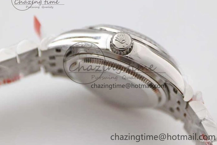 Dial SS 1:1 Diamonds 28 Silver Markers DateJust Bracelet 904L Edition Lady Best on NH05 Steel TWF President 0206